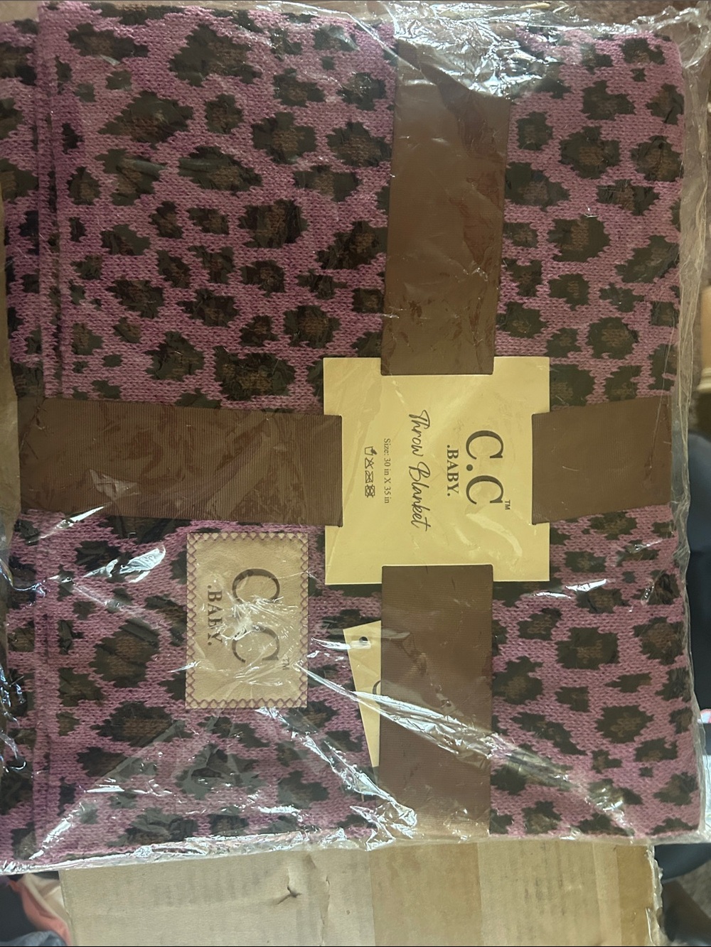 Purple baby  Leopard Print Throw Blanket
